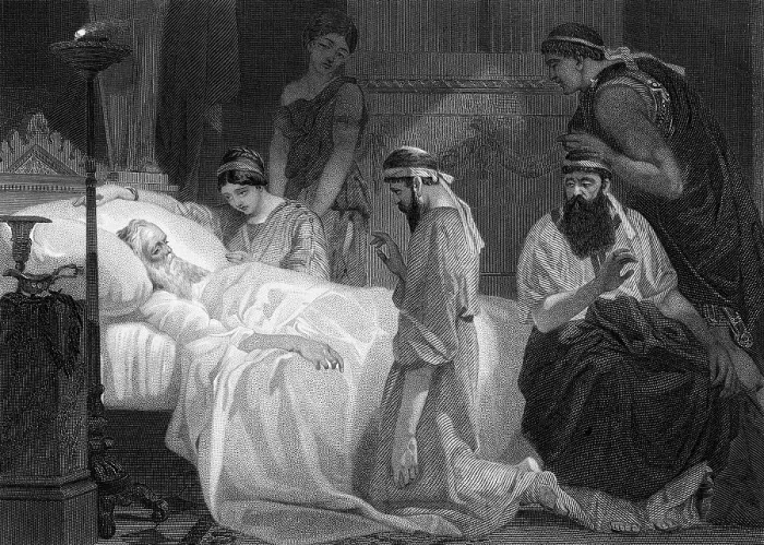 Framed Print : Engraving After The Death of Pericles by Chappel Framed Print : Engraving After The Death of Pericles by Chappel