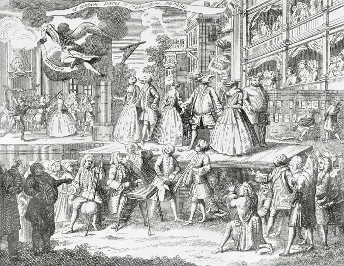 Framed Print : Engraving Entitled The Beggar's Opera Framed Print : Engraving Entitled The Beggar's Opera