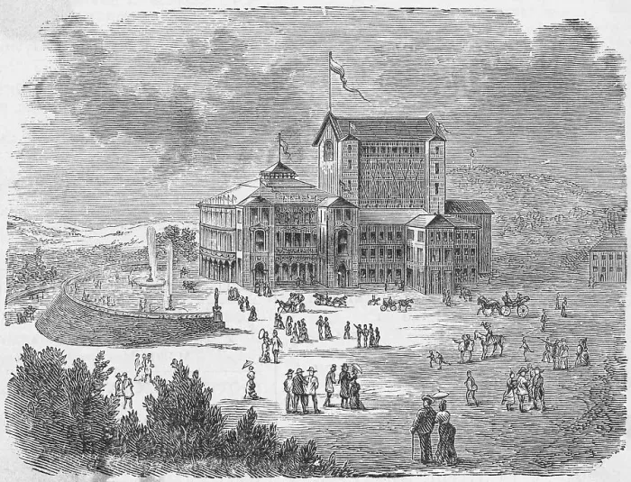 Framed Print : Engraving of the Festspielhaus in Bayreuth, Germany Framed Print : Engraving of the Festspielhaus in Bayreuth, Germany