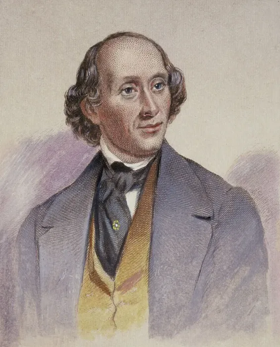 Framed Print : Engraving of Hans Christian Anderson Framed Print : Engraving of Hans Christian Anderson