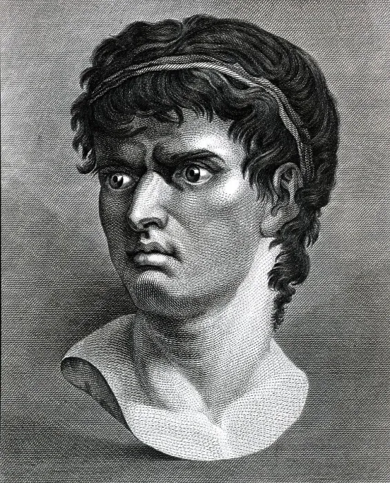 Framed Print : Engraving Of Head Of Brutus Framed Print : Engraving Of Head Of Brutus