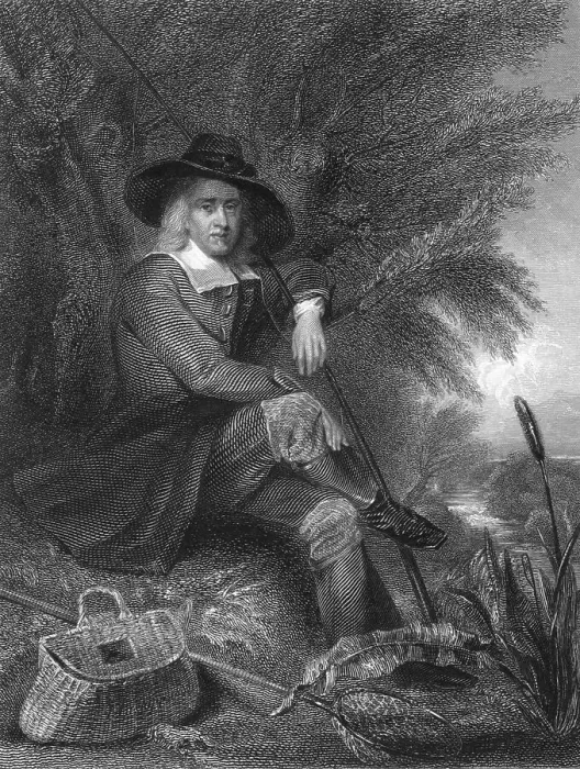 Framed Print : Engraving of Izaak Walton with Fishing Gear Framed Print : Engraving of Izaak Walton with Fishing Gear