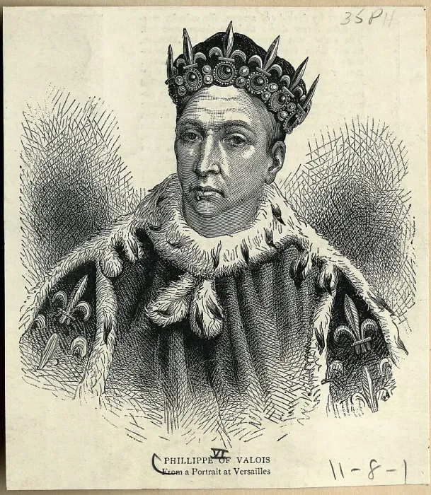 Framed Print : Engraving of King Philip VI of France Framed Print : Engraving of King Philip VI of France