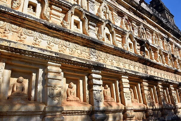 Engraving Mahabodhi Temple at Bagan Unesco Myanmar