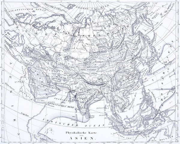 Engraving: Map of Asia