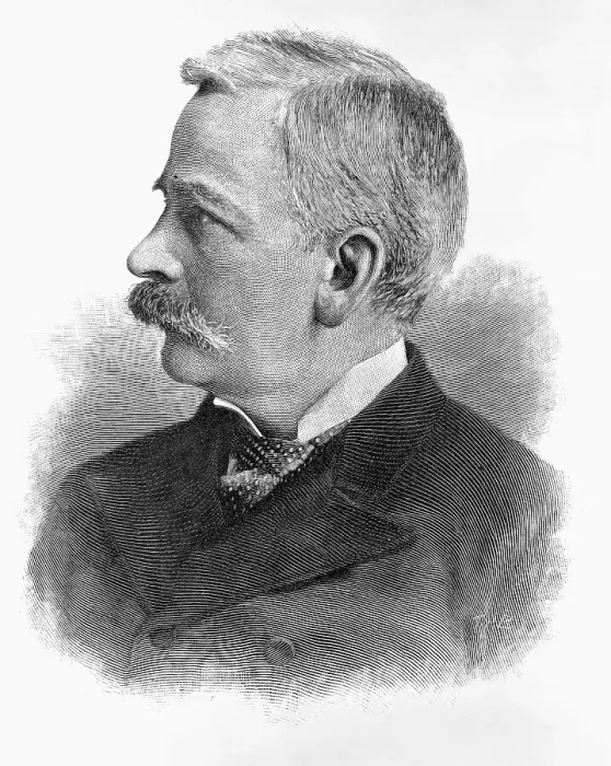 Framed Print : Engraving of Marshall Field