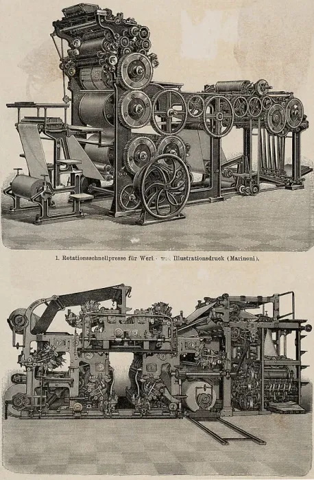 Framed Print : Engraving Of Mechanical Printing Press Framed Print : Engraving Of Mechanical Printing Press