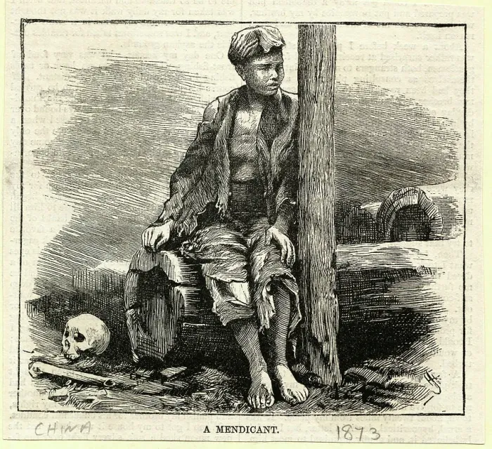 Framed Print : Engraving of a Mendicant Framed Print : Engraving of a Mendicant