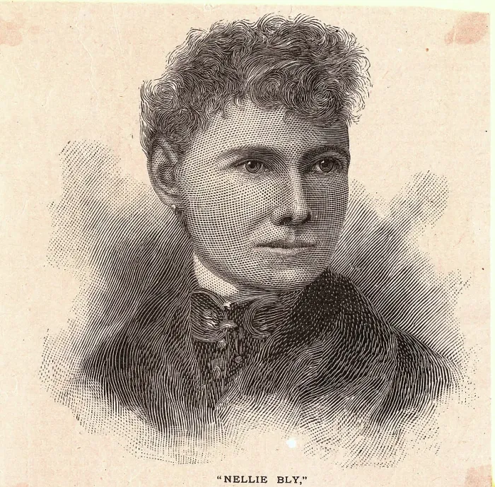 Framed Print : Engraving of Nellie Bly (Elizabeth Cochrane) Framed Print : Engraving of Nellie Bly (Elizabeth Cochrane)
