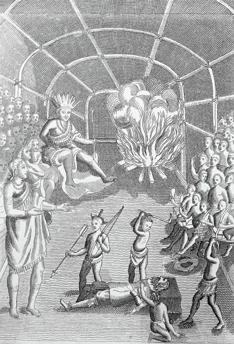 Framed Print : Engraving of Pochontas begging for life of Captain John Smith Framed Print : Engraving of Pochontas begging for life of Captain John Smith