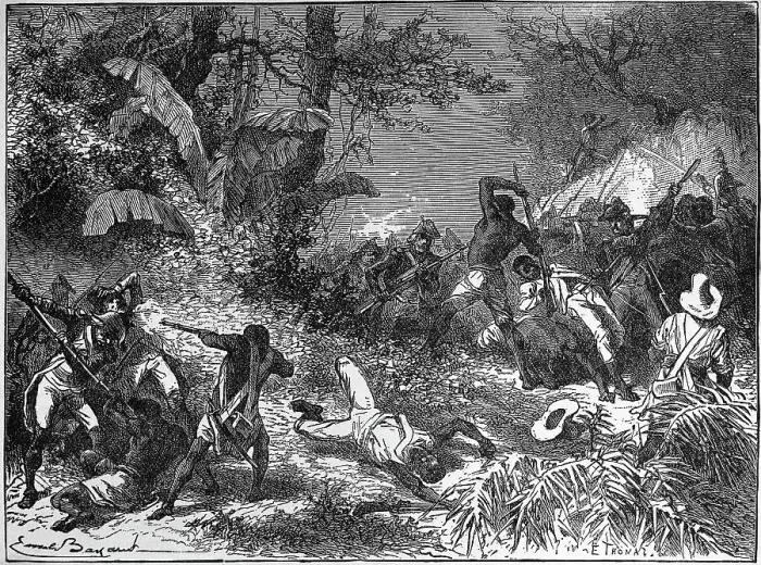 Framed Print : Engraving of the Revolt of African Slaves on San Domingo by Emile Antoine Bayard Framed Print : Engraving of the Revolt of African Slaves on San Domingo by Emile Antoine Bayard