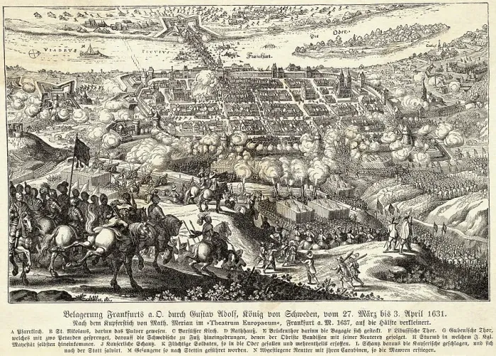 Framed Print : Engraving of Siege of Frankfurt Framed Print : Engraving of Siege of Frankfurt