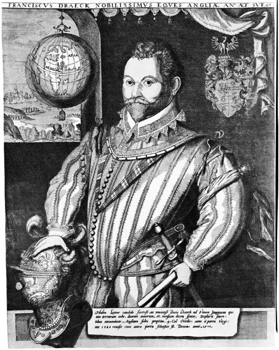 Framed Print : Engraving of Sir Francis Drake Framed Print : Engraving of Sir Francis Drake