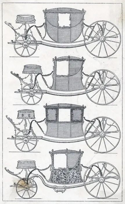 Framed Print : Engraving Of State Carriages
