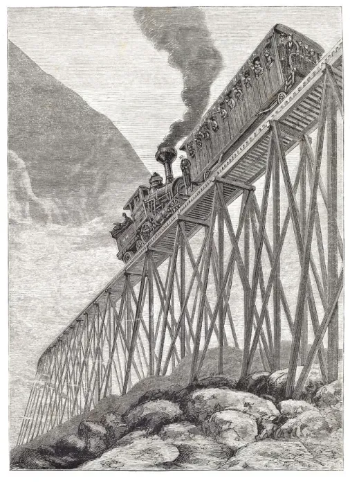 Framed Print : Engraving of steam train at Mount Washington 1879 Framed Print : Engraving of steam train at Mount Washington 1879