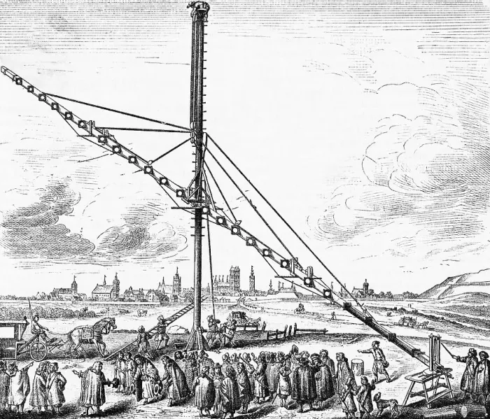Framed Print : Engraving of Telescope Designed by Johannes Hevelius Framed Print : Engraving of Telescope Designed by Johannes Hevelius