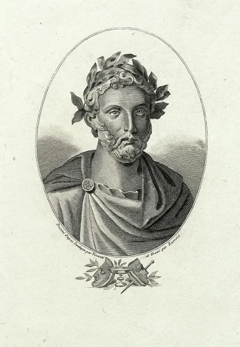 Framed Print : Engraving of Titus Maccius Plautus by Barrois Visconti Framed Print : Engraving of Titus Maccius Plautus by Barrois Visconti