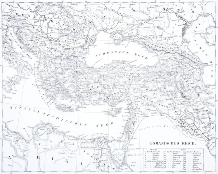 Framed Print : Engraving: The Turkish Empire Framed Print : Engraving: The Turkish Empire