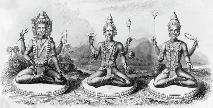 Framed Print : Engraving of Vishnu, God of The Hindu Trinity Framed Print : Engraving of Vishnu, God of The Hindu Trinity