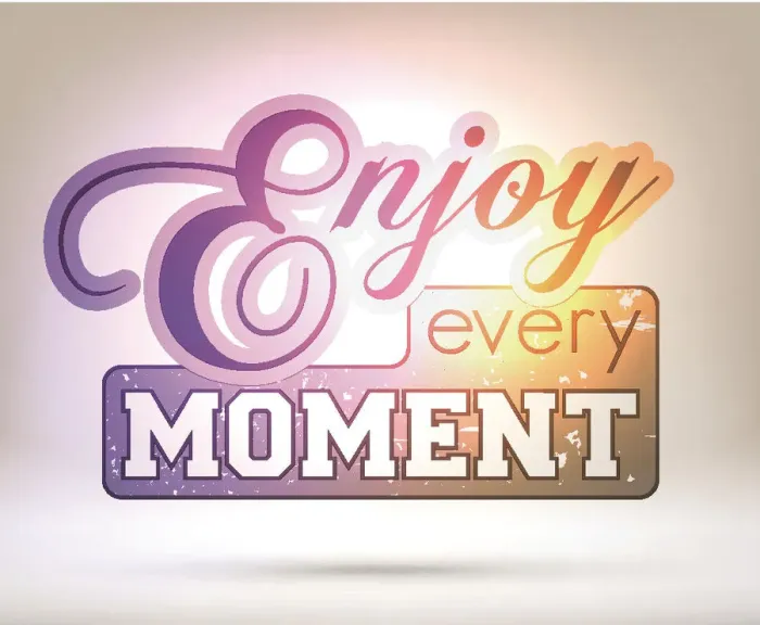 Framed Print : Enjoy every moment - Shining Background Framed Print : Enjoy every moment - Shining Background