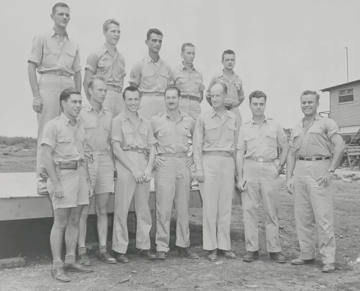 Framed Print : Enola Gay's Atomic Bomb Dropping Crew Posing Together Framed Print : Enola Gay's Atomic Bomb Dropping Crew Posing Together