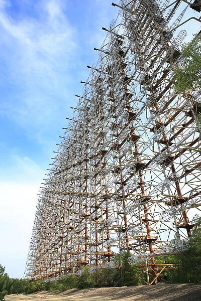 Enormous abandoned Duga radar within the Chernobyl Exclusion Zone