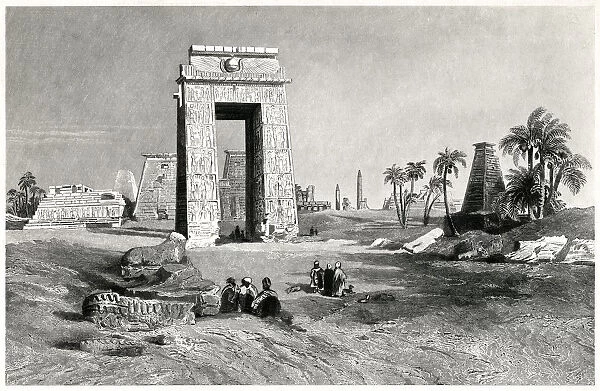 Entering The Temple Of Karnak