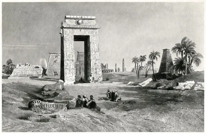 Framed Print : Entering The Temple Of Karnak Framed Print : Entering The Temple Of Karnak