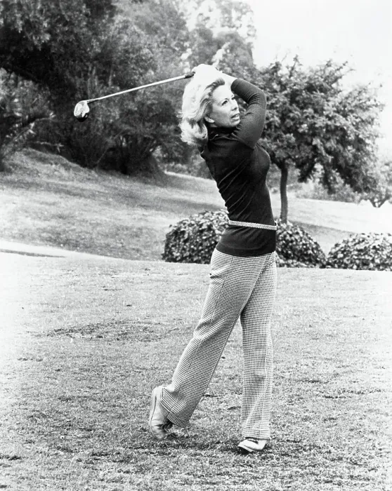 Framed Print : Entertainer Dinah Shore in Golfing Action
