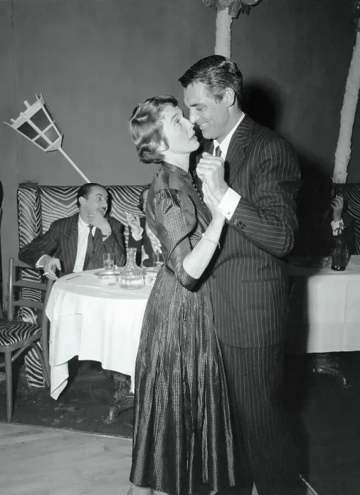 Framed Print : Entertainers Cary Grant and Betsey Drake Dancing at the El Morocco