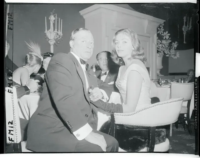 Framed Print : Entertainers George Jessel and Joan Tyler Holding Hands Club Framed Print : Entertainers George Jessel and Joan Tyler Holding Hands Club