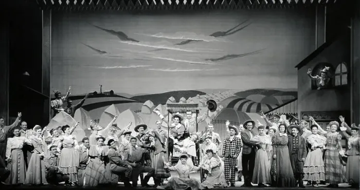 Framed Print : Entire Cast Of Oklahoma On Stage Framed Print : Entire Cast Of Oklahoma On Stage