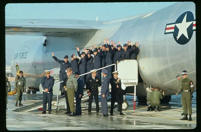 Framed Print : Entourage At Military Plane for Takeoff Framed Print : Entourage At Military Plane for Takeoff