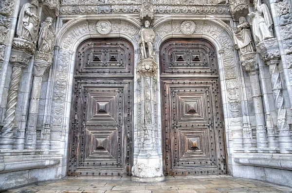 Entrance of the JerAonimos Monastery, Lisbon - Portugal
