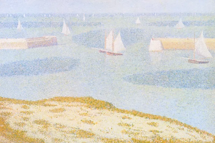 Framed Print : Entrance to the Port of Bessin