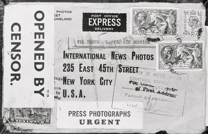 Framed Print : Envelope Displaying Censorship Seals and Stamps Framed Print : Envelope Displaying Censorship Seals and Stamps