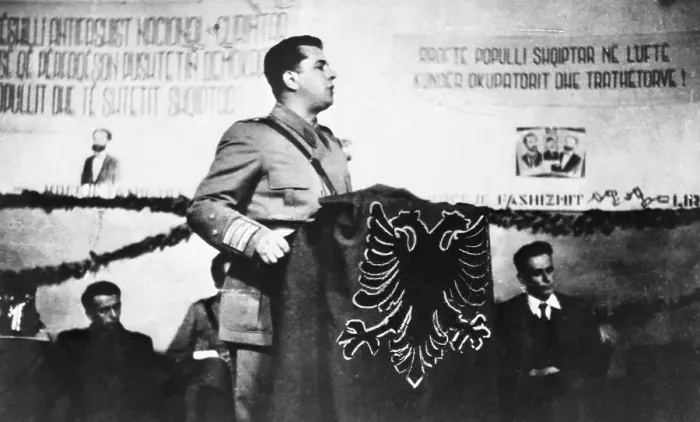 Framed Print : Enver Hoxha Addressing Albanian People Framed Print : Enver Hoxha Addressing Albanian People
