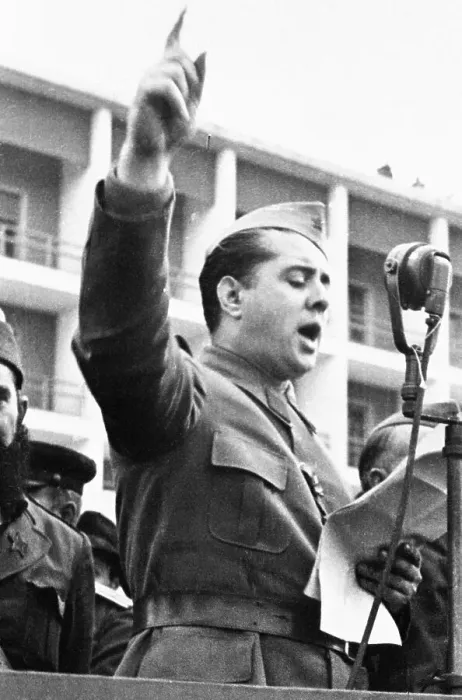 Framed Print : Enver Hoxha Addressing Rally Framed Print : Enver Hoxha Addressing Rally
