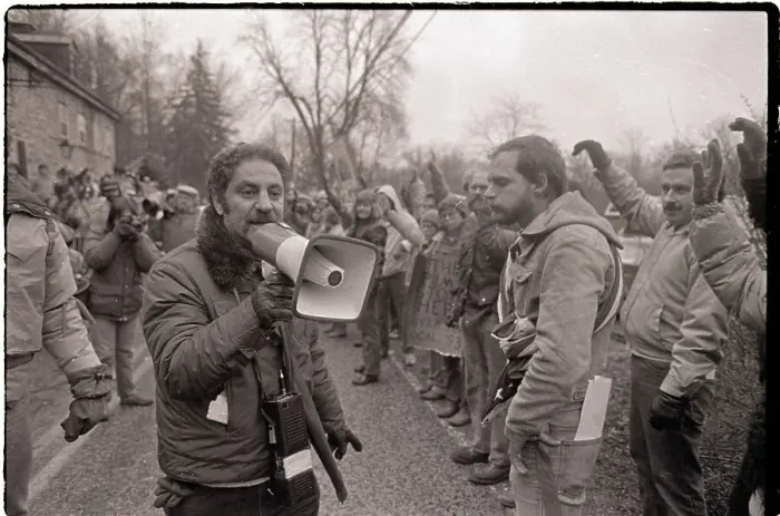 Framed Print : Enviormental Activists During Protest Framed Print : Enviormental Activists During Protest