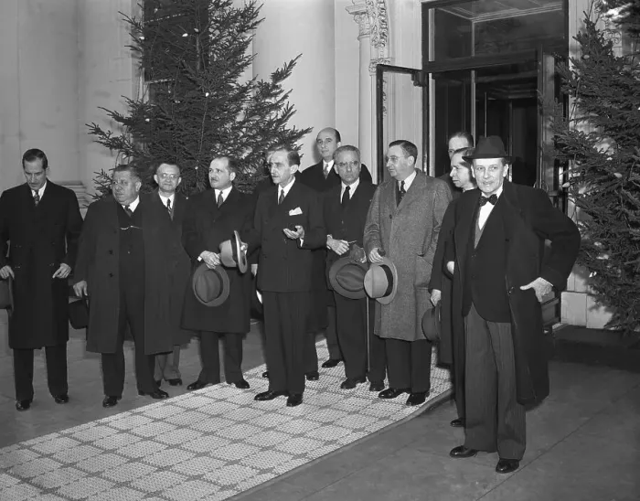 Framed Print : Envoys of American Republics at White House