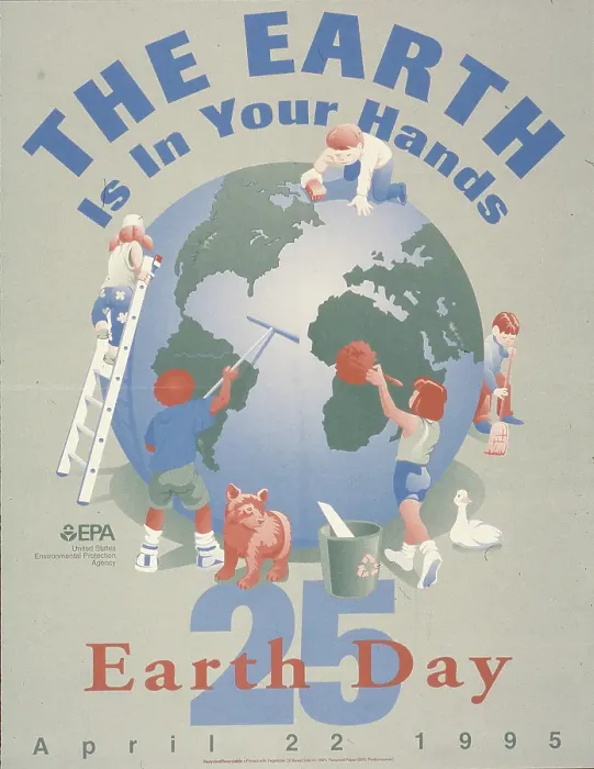 Framed Print : EPA Earth Day Poster Framed Print : EPA Earth Day Poster