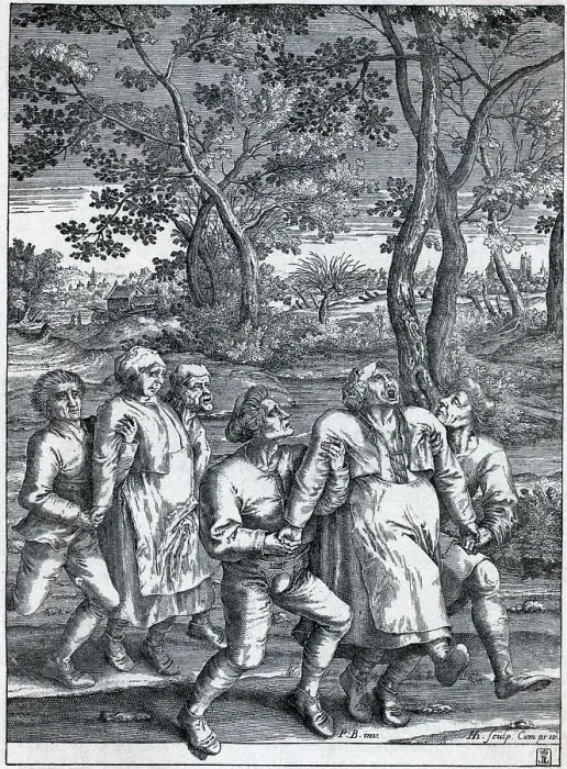 Framed Print : Two Epileptic Women Aided By Four Men Framed Print : Two Epileptic Women Aided By Four Men