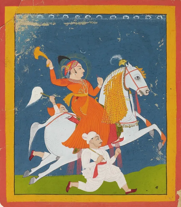Framed Print : Equestrian Portrait Of Maharana Bhim Singh Of Mewar Framed Print : Equestrian Portrait Of Maharana Bhim Singh Of Mewar