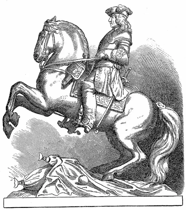 Framed Print : Equestrian statue of Prince Eugene in Vienna, in 1879, Austria, Historic, digitally restored reproduction of an original 19th century artwork, exact original date unknown