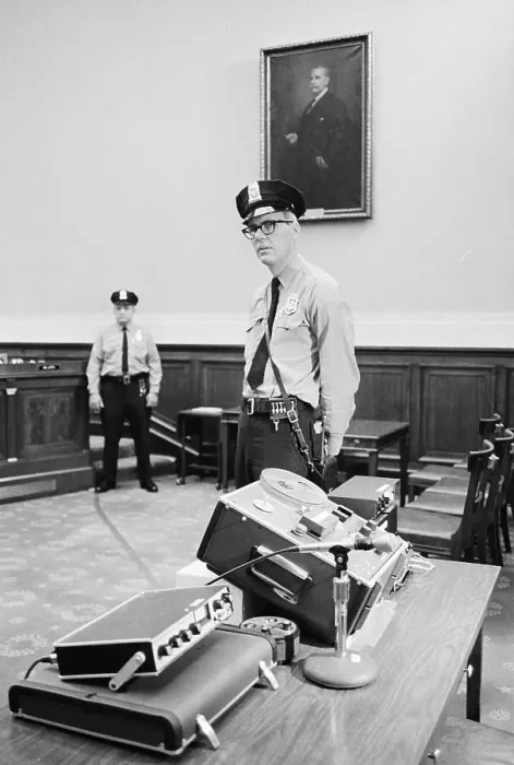 Framed Print : Equipment Is Guarded By Capitol Police Framed Print : Equipment Is Guarded By Capitol Police