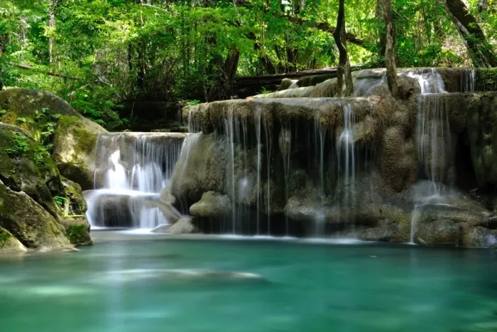 Framed Print : Erawan Waterfalls National Park Framed Print : Erawan Waterfalls National Park