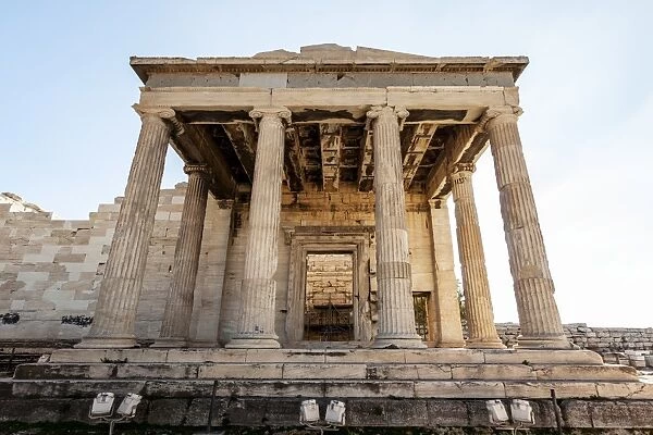 The Erechtheion, an ancient Greek temple on the North side of the Acropolis