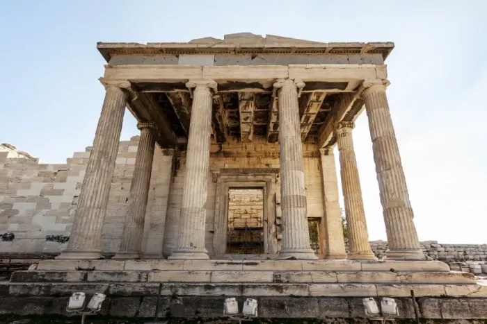 Framed Print : The Erechtheion, an ancient Greek temple on the North side of the Acropolis Framed Print : The Erechtheion, an ancient Greek temple on the North side of the Acropolis