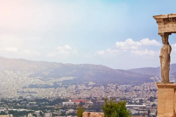 Framed Print : Erechtheion and Athens, Greece