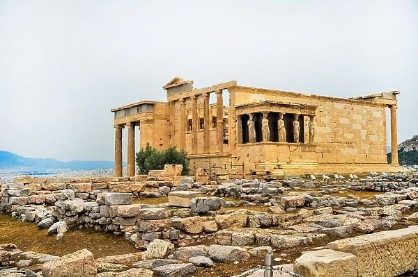 The Erectheion in Akropolis, Greece